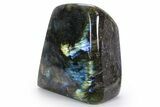 Flashy Free-Standing Polished Labradorite - Madagascar #360471-1